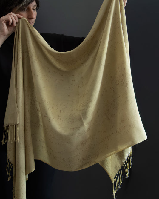 cotton scarf naturally dyed, soft and lightweight