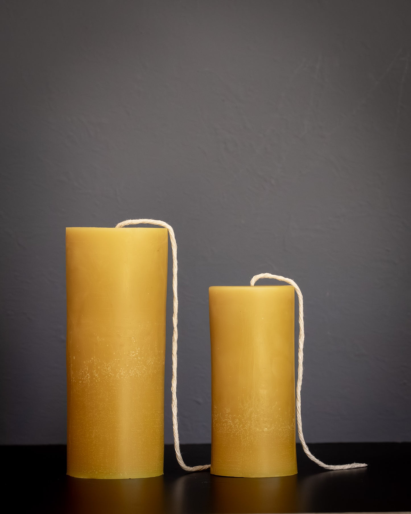 Large Pillar Beeswax Candle - Natural