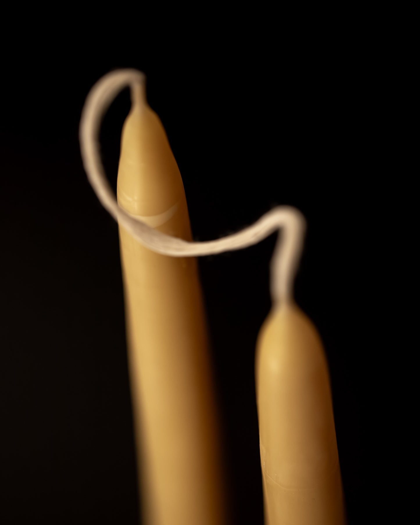 Classic Taper Beeswax Candles — Natural (Pair)