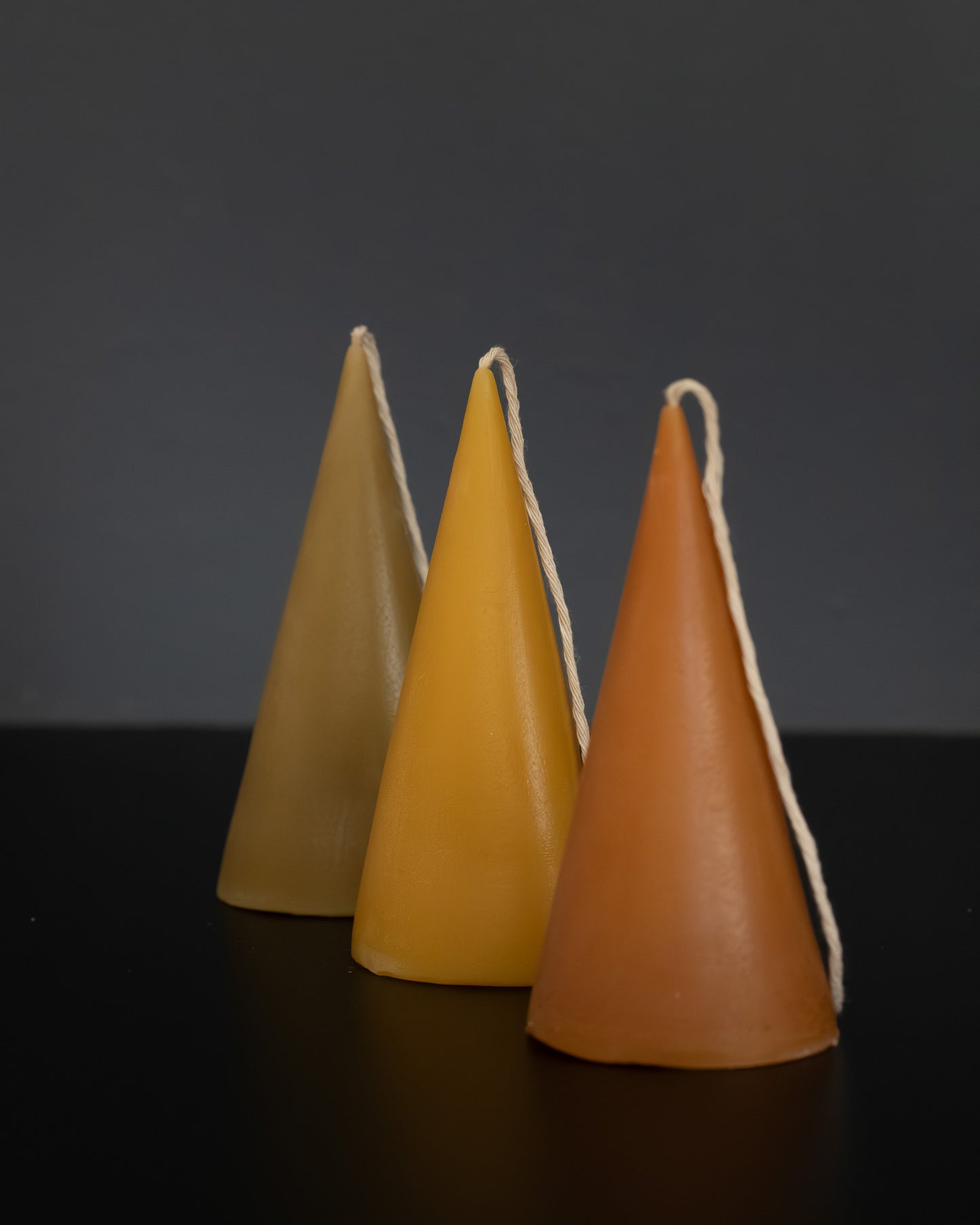 Cone Beeswax Candle - Natural