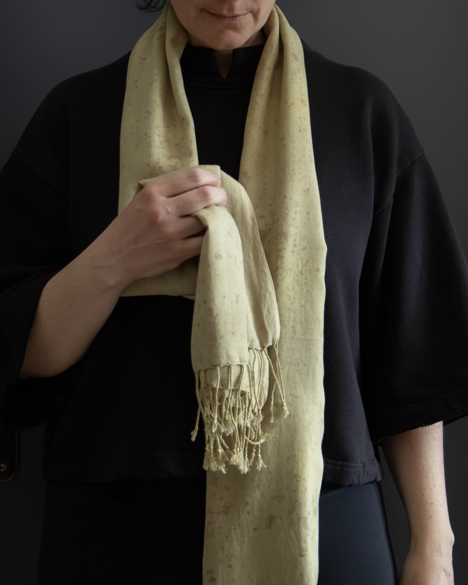 cotton scarf naturally dyed, soft and lightweight