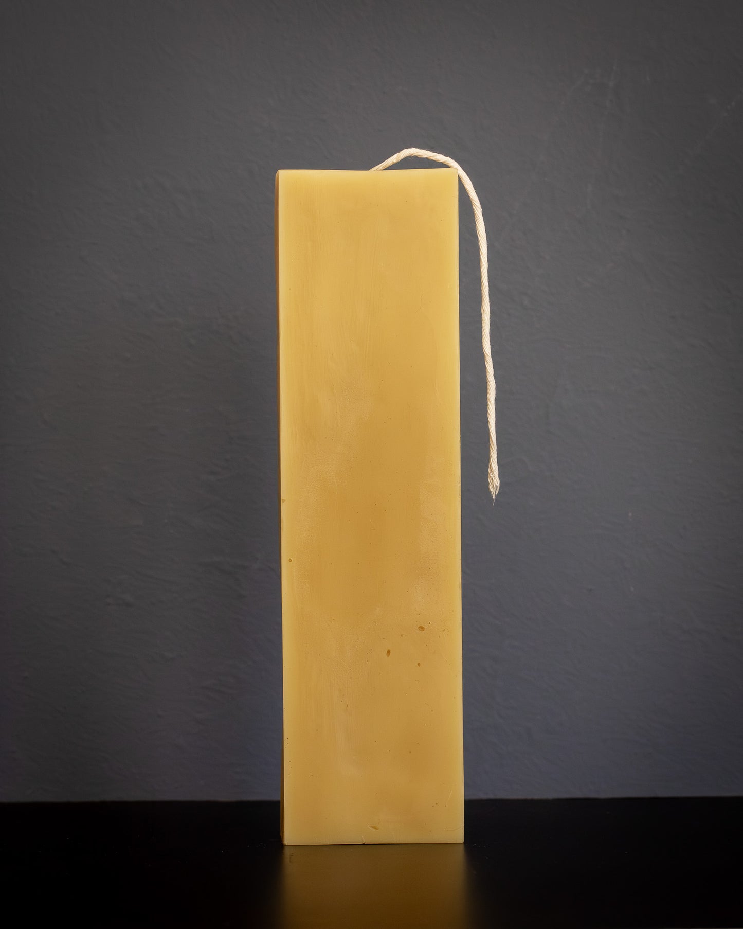 Large Block Beeswax Candle - Natural
