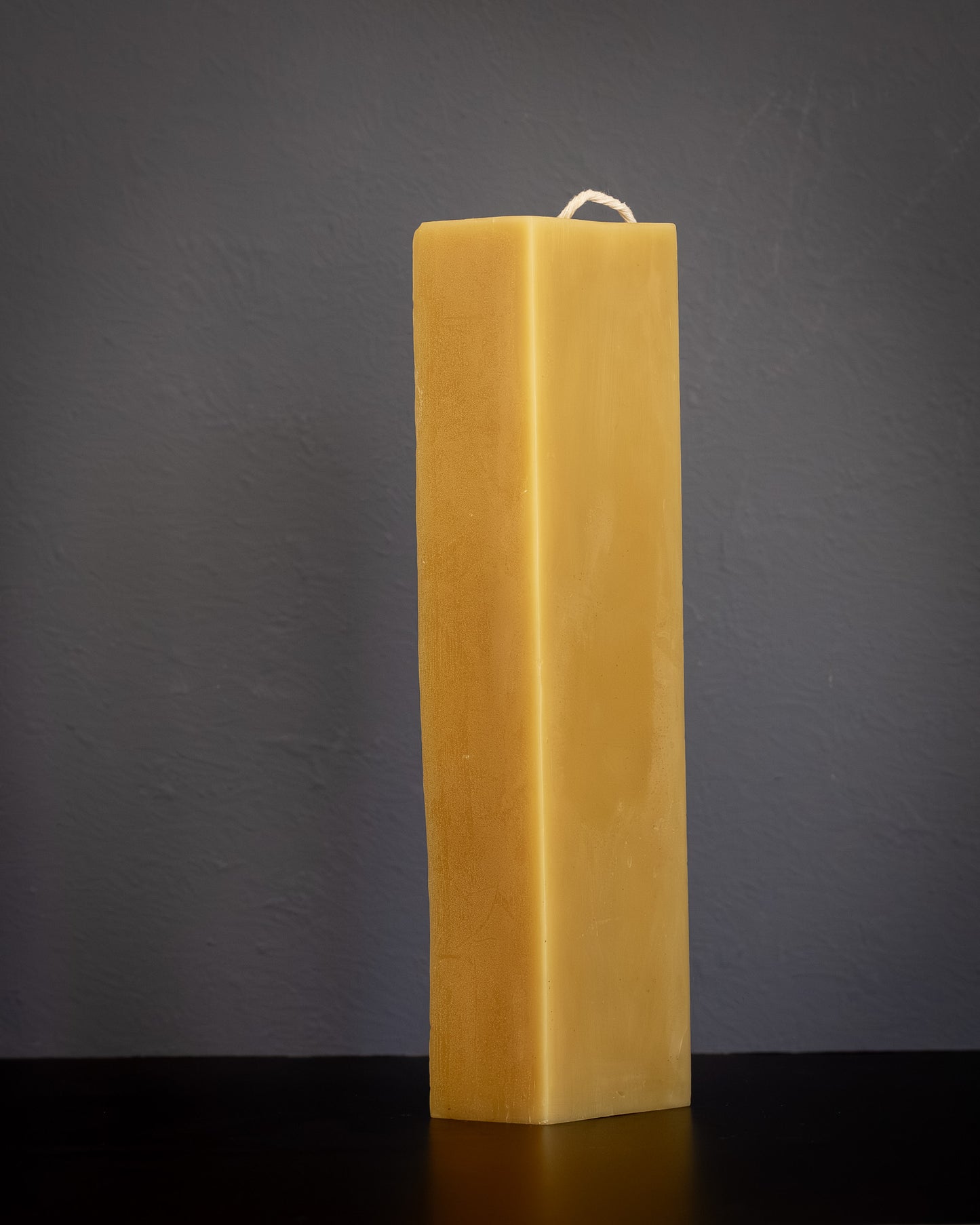 Large Block Beeswax Candle - Natural