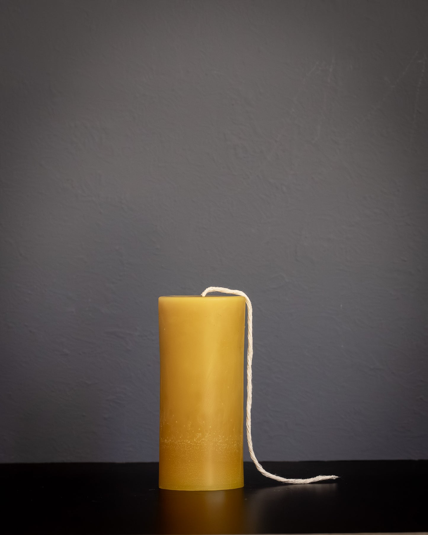 Medium Pillar Beeswax Candle - Natural