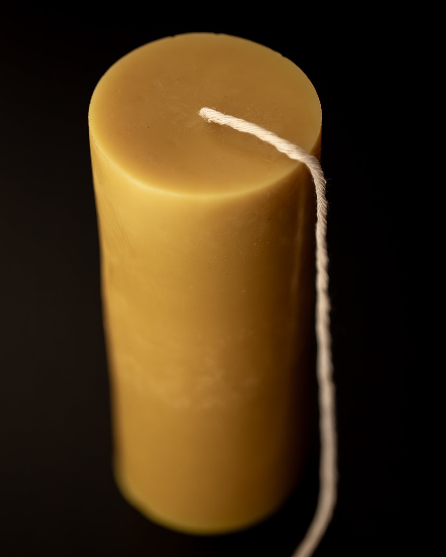 Large Pillar Beeswax Candle - Natural