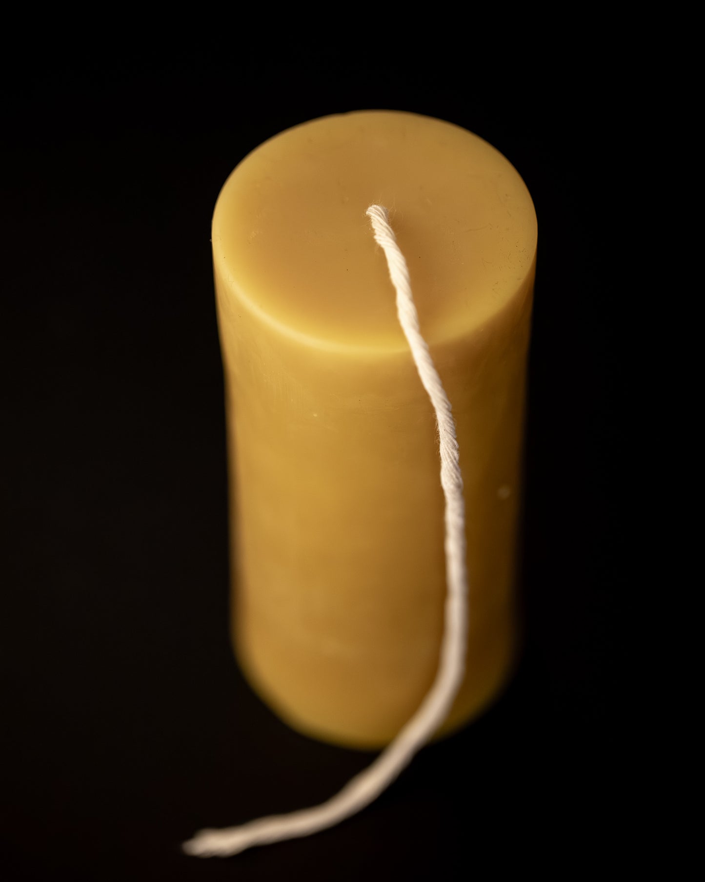 Medium Pillar Beeswax Candle - Natural