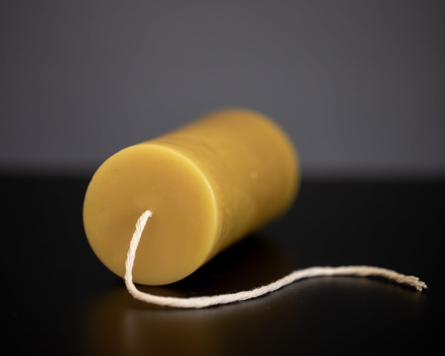 Medium Pillar Beeswax Candle - Natural