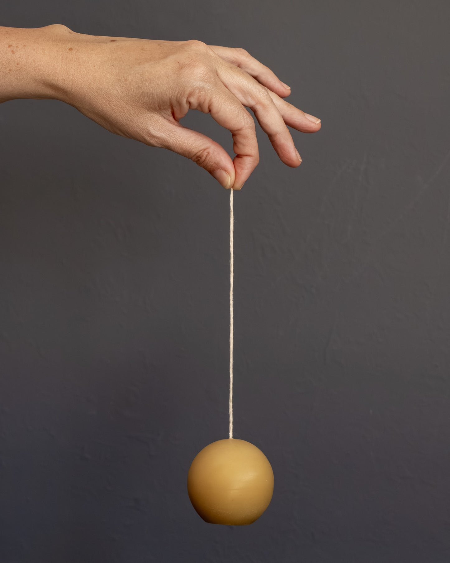 Ball Beeswax Candle - Natural