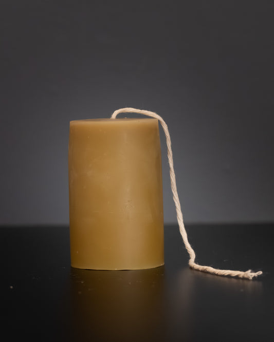 Cylinder Beeswax Candle - Botanical Collection