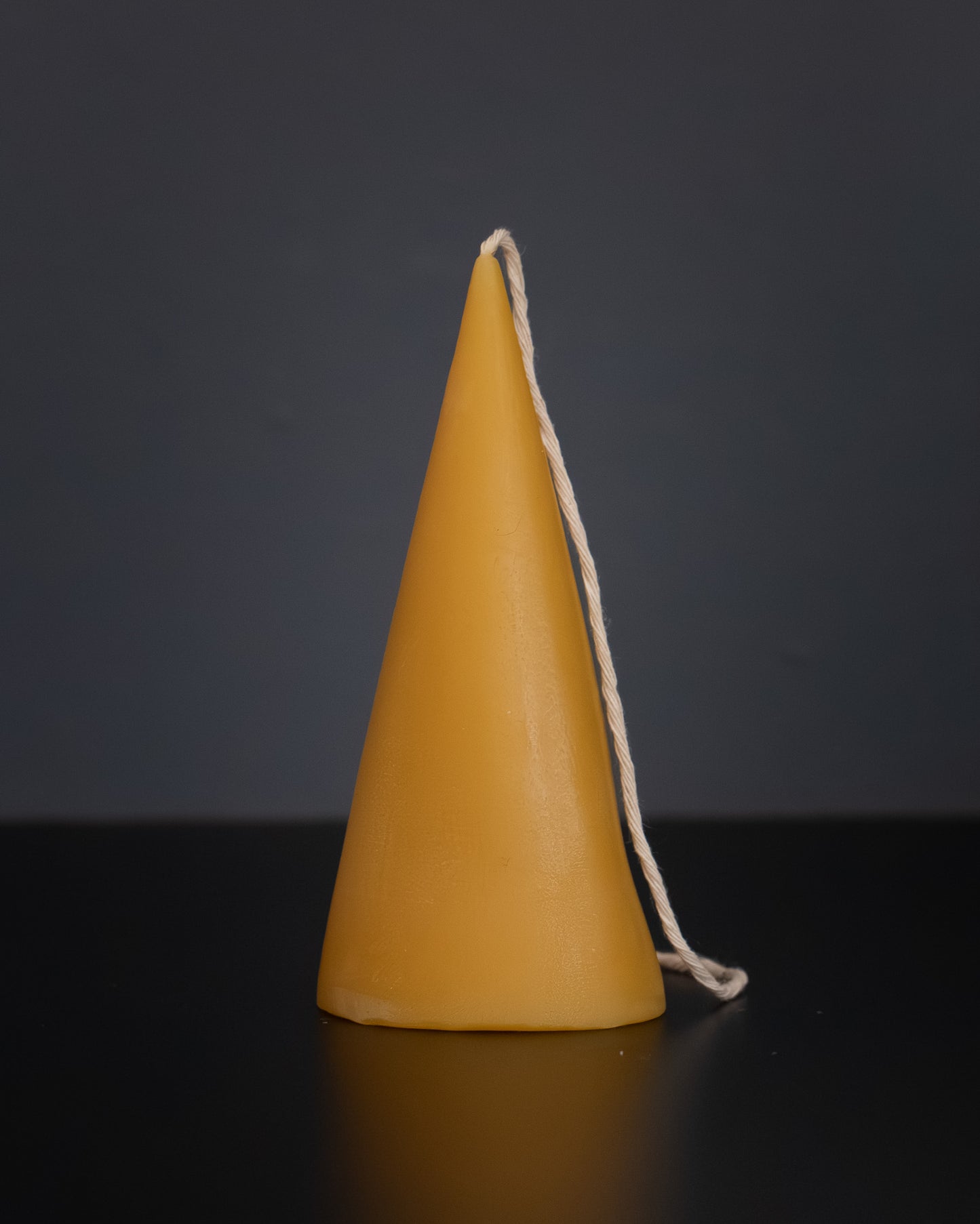 Cone Beeswax Candle - Natural