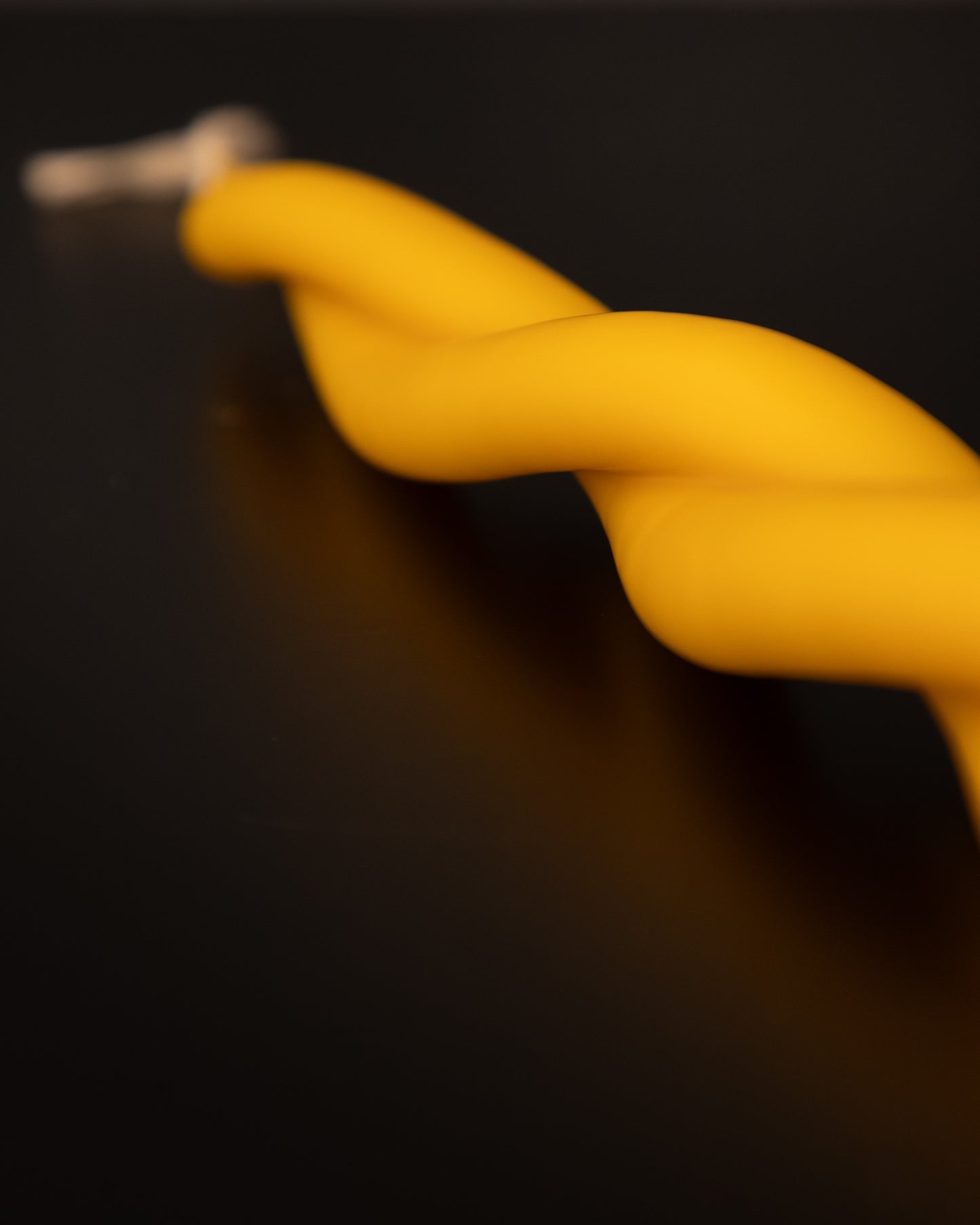 Classic Twisted Beeswax Candle - Natural (Double Flame)