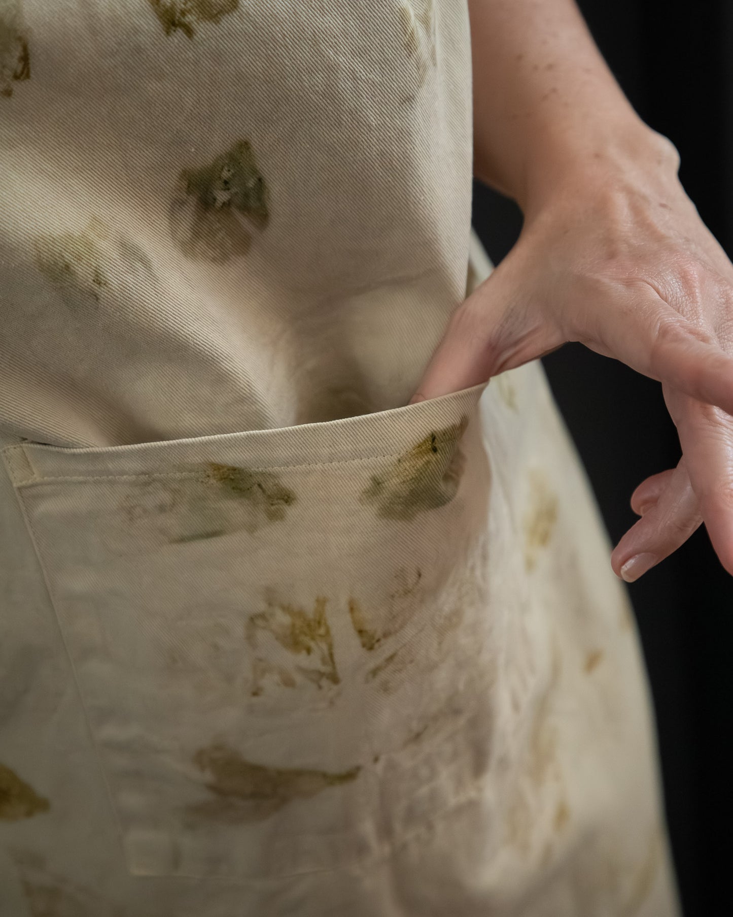Naturally Dyed Apron - Organic Cotton