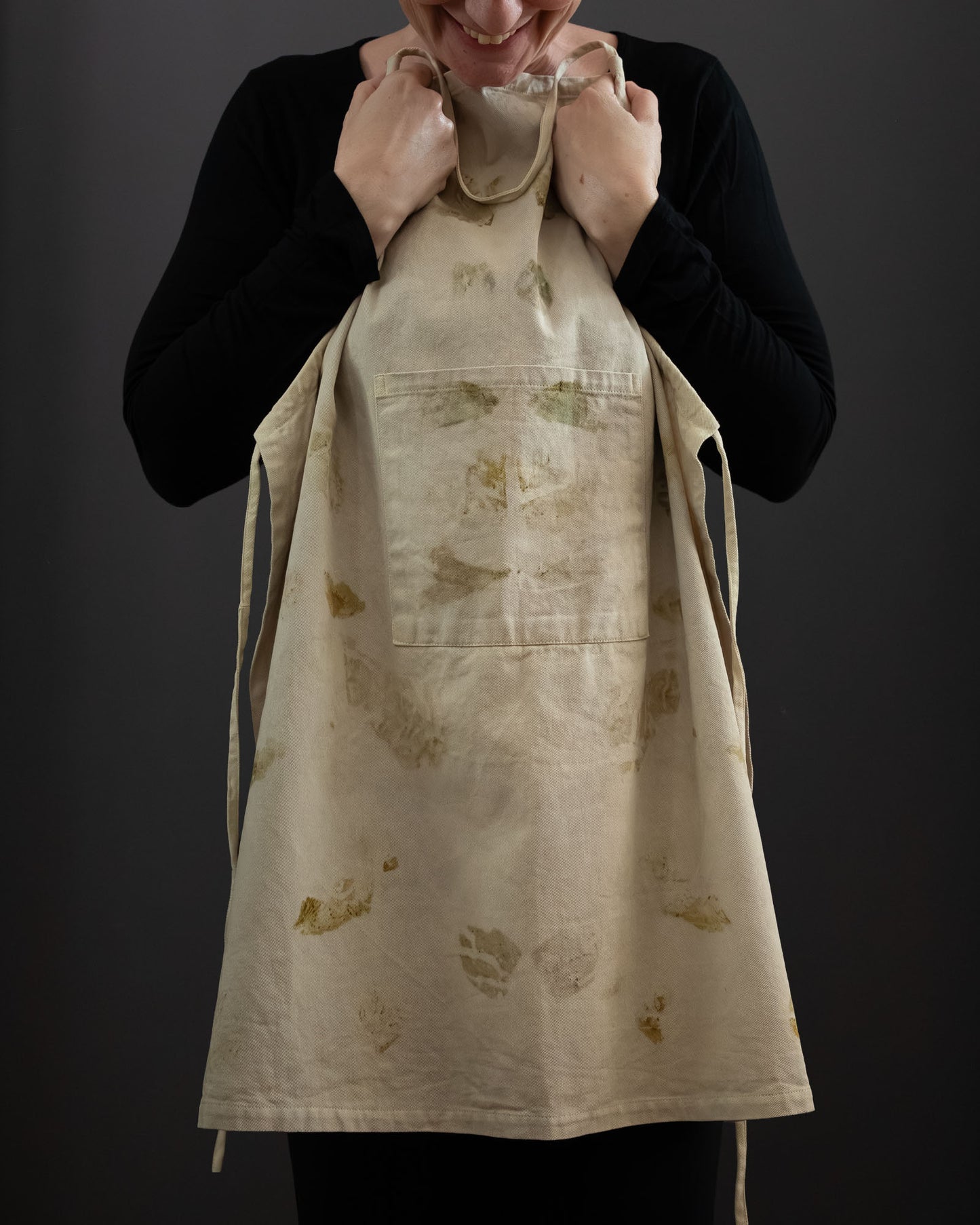 Naturally Dyed Apron - Organic Cotton