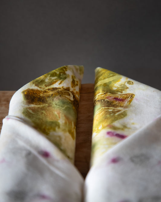 Naturally Dyed Cotton Napkins - Set of 2