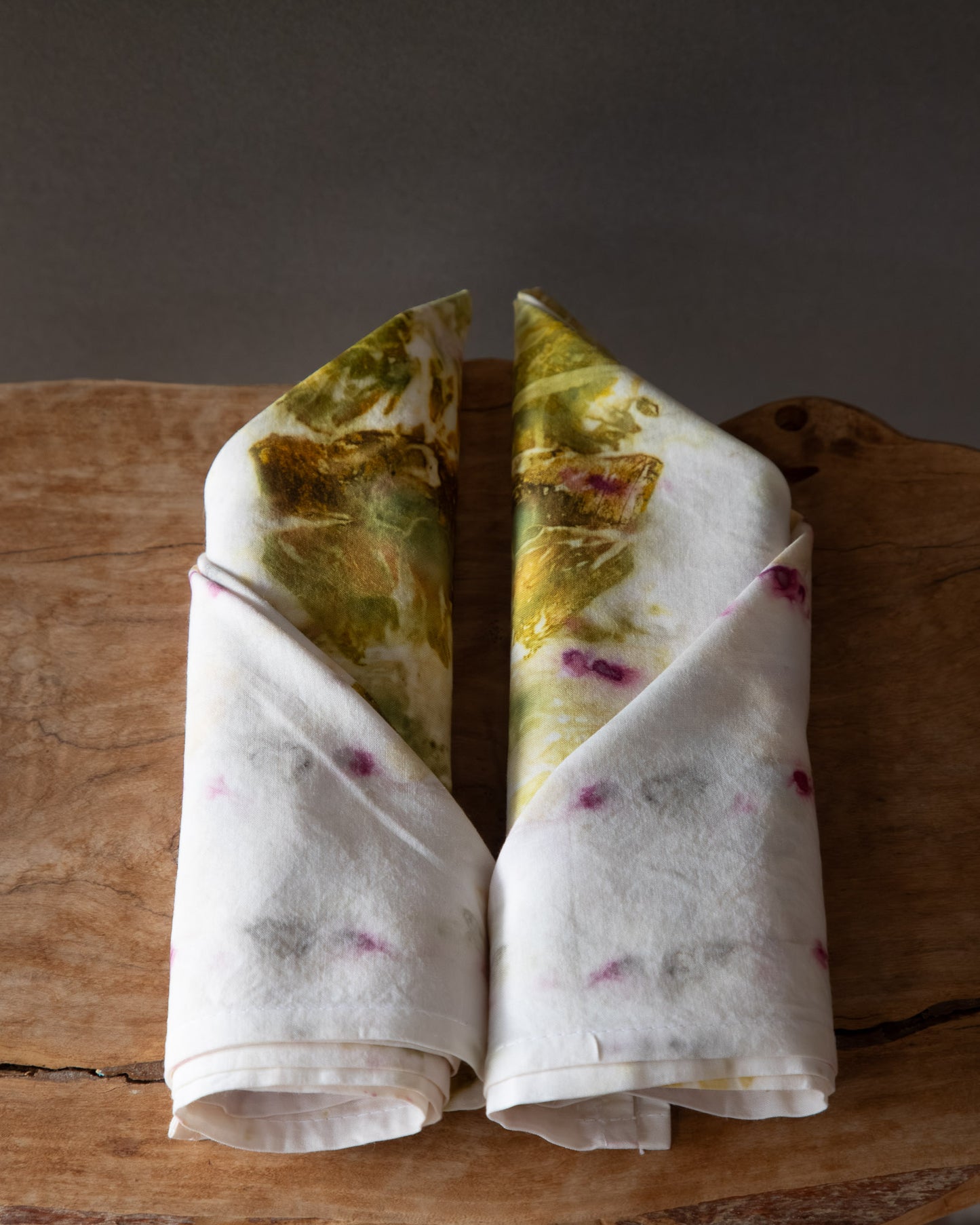 Naturally Dyed Cotton Napkins - Set of 2